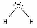 Water's Lewis dot structure